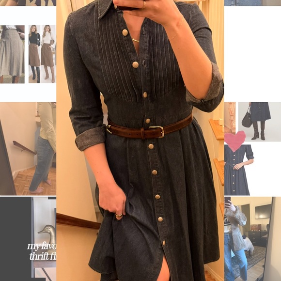 Coldwater Creek Dresses & Skirts - Vintage 100% Cotton Denim Dress | Heritage Equestrian Style